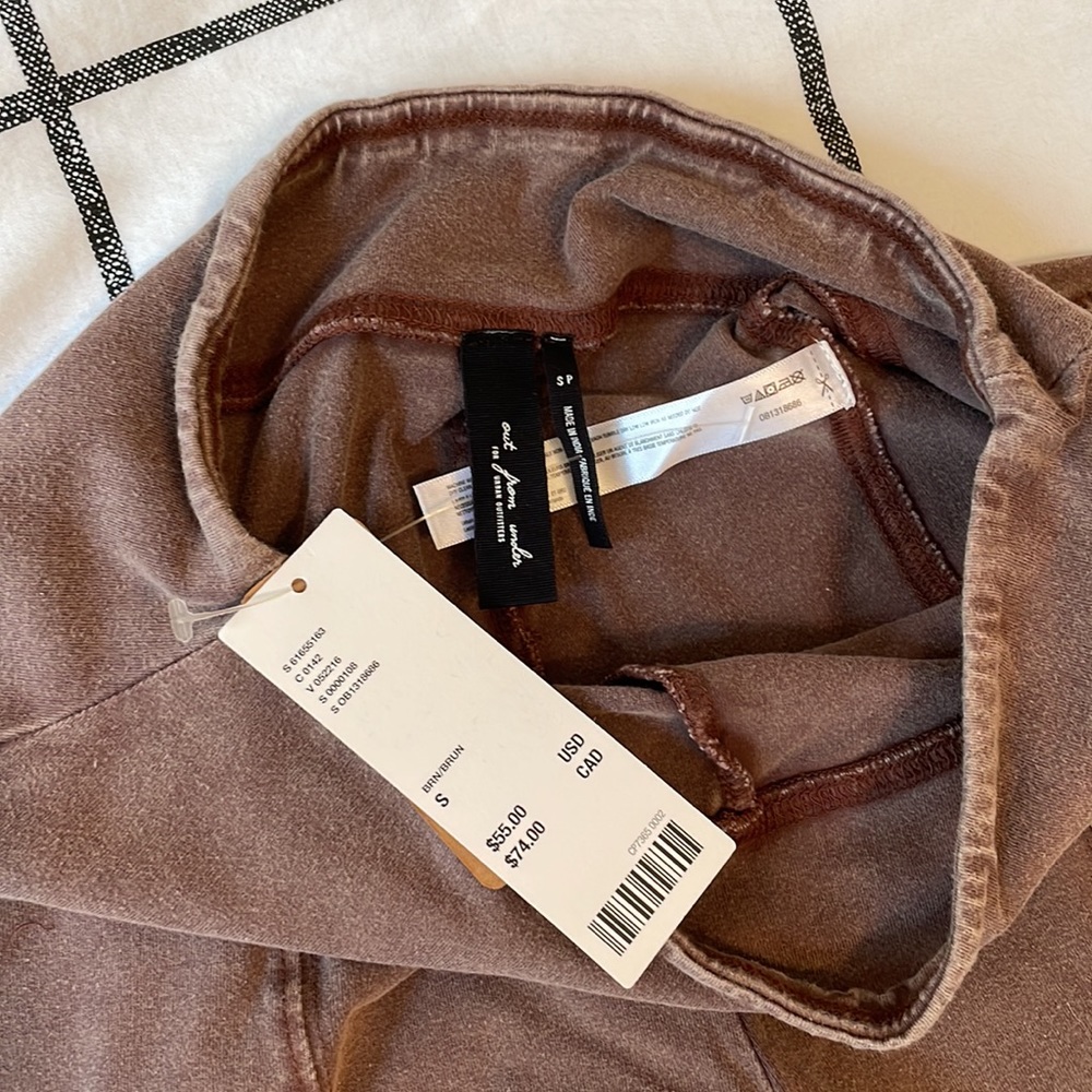 Urban Outfitters Aria Seamed Flare Pant in Brown, Size S - Picture 3 of 6
